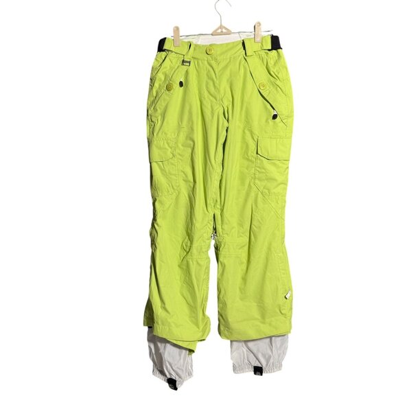 Sessions Ridge Series Snow Ski Snowboard Pants Women's XS Neon Green White - Picture 1 of 15